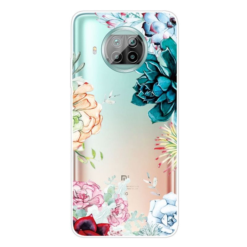 Hülle Xiaomi Mi 10T Lite 5G / Redmi Note 9 Pro 5G Aquarellblumen