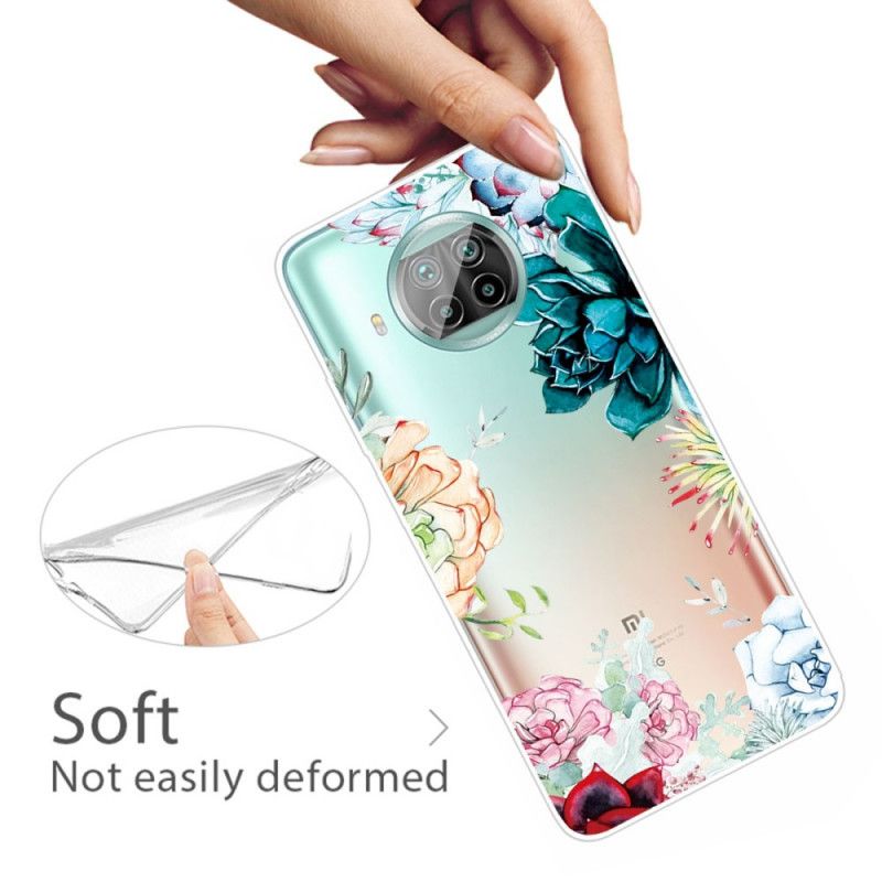 Hülle Xiaomi Mi 10T Lite 5G / Redmi Note 9 Pro 5G Aquarellblumen