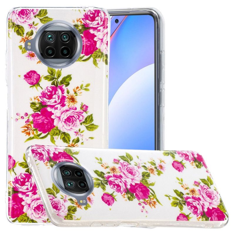 Hülle Xiaomi Mi 10T Lite 5G / Redmi Note 9 Pro 5G Handyhülle Fluo Liberty Blumen