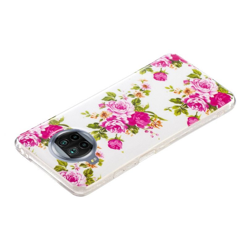 Hülle Xiaomi Mi 10T Lite 5G / Redmi Note 9 Pro 5G Handyhülle Fluo Liberty Blumen