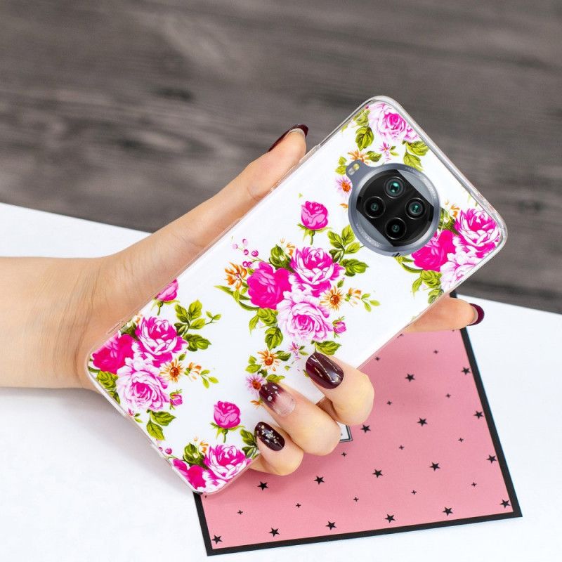 Hülle Xiaomi Mi 10T Lite 5G / Redmi Note 9 Pro 5G Handyhülle Fluo Liberty Blumen