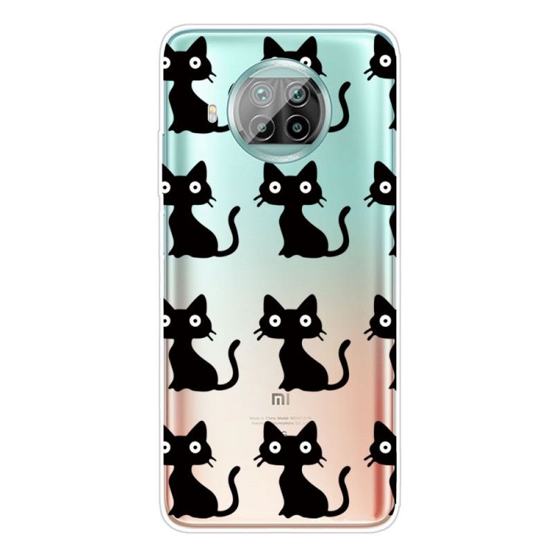 Hülle Xiaomi Mi 10T Lite 5G / Redmi Note 9 Pro 5G Handyhülle Schwarze Katzen