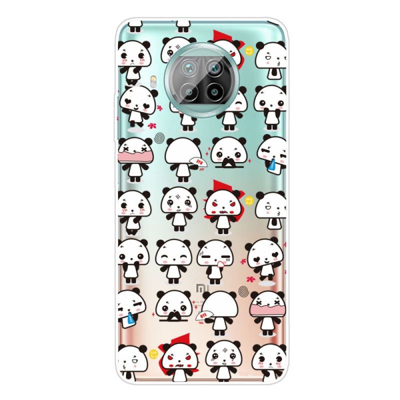 Hülle Xiaomi Mi 10T Lite 5G / Redmi Note 9 Pro 5G Lustige Pandas