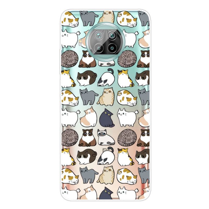 Hülle Xiaomi Mi 10T Lite 5G / Redmi Note 9 Pro 5G Mehrere Katzen