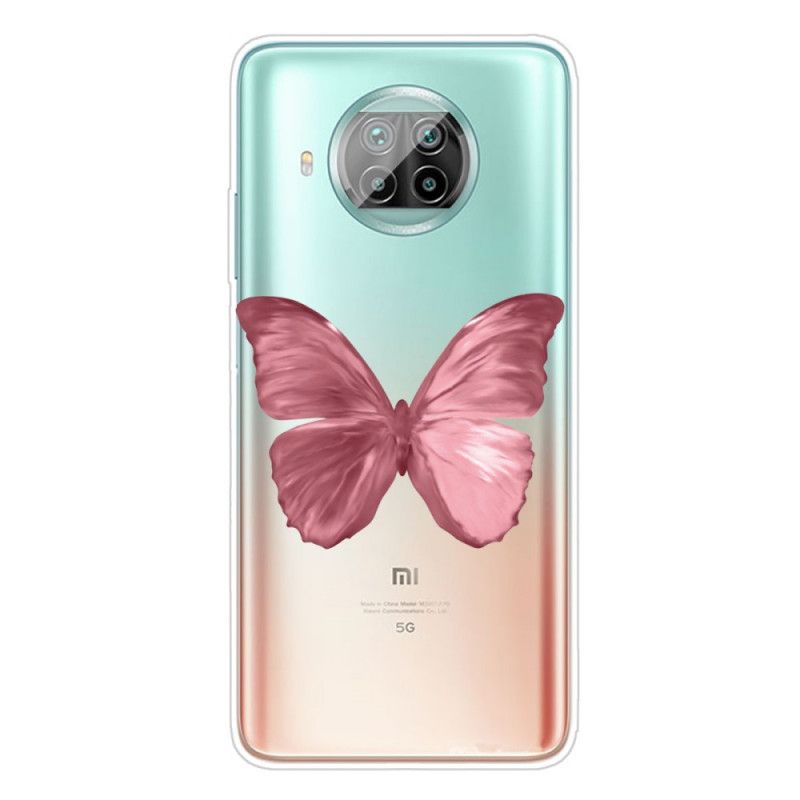 Hülle Xiaomi Mi 10T Lite 5G / Redmi Note 9 Pro 5G Pink Schmetterlinge Schmetterlinge