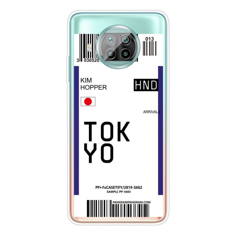Hülle Xiaomi Mi 10T Lite 5G / Redmi Note 9 Pro 5G Schwarz Bordkarte Tokio