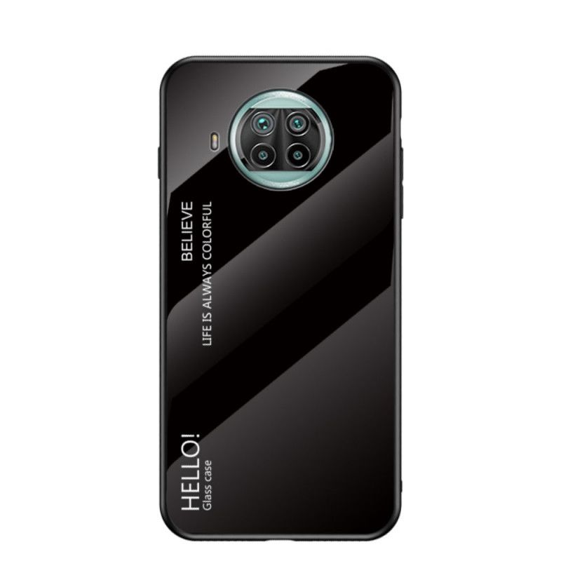 Hülle Xiaomi Mi 10T Lite 5G / Redmi Note 9 Pro 5G Schwarz Hallo Gehärtetes Glas