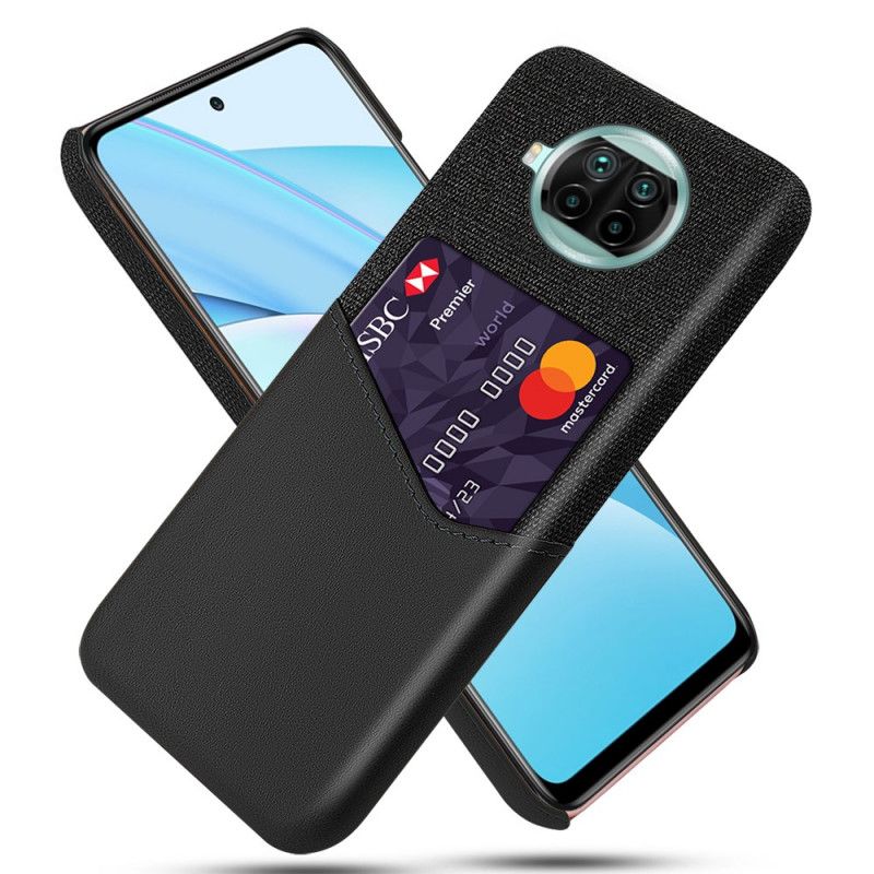 Hülle Xiaomi Mi 10T Lite 5G / Redmi Note 9 Pro 5G Schwarz Ksq Karteninhaber