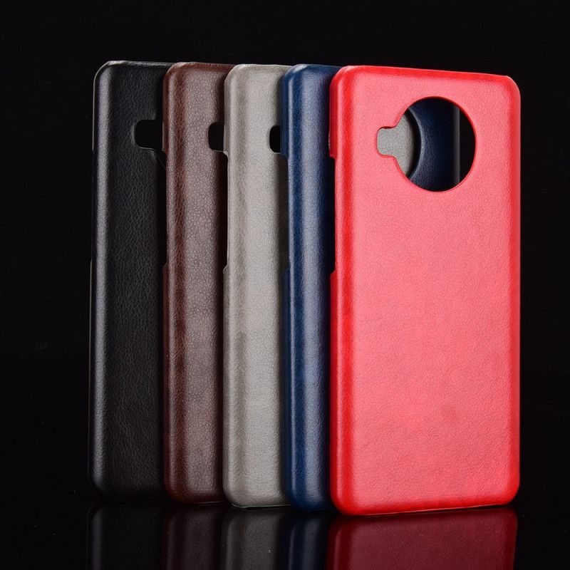 Hülle Xiaomi Mi 10T Lite 5G / Redmi Note 9 Pro 5G Schwarz Litschileder-Effekt