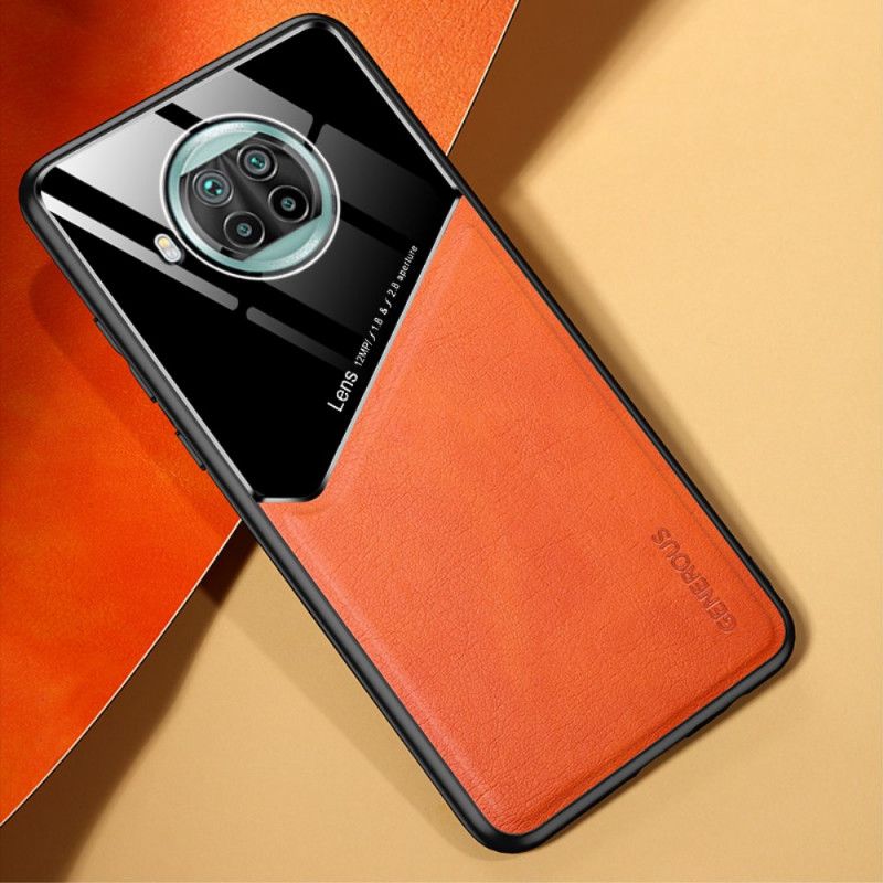 Hülle Xiaomi Mi 10T Lite 5G / Redmi Note 9 Pro 5G Schwarz Magnetischer Ledereffekt