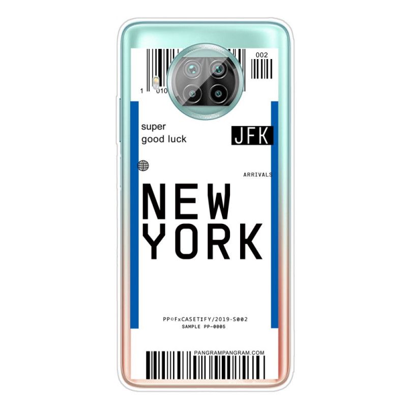 Hülle Xiaomi Mi 10T Lite 5G / Redmi Note 9 Pro 5G Schwarz Weitergabe An New York