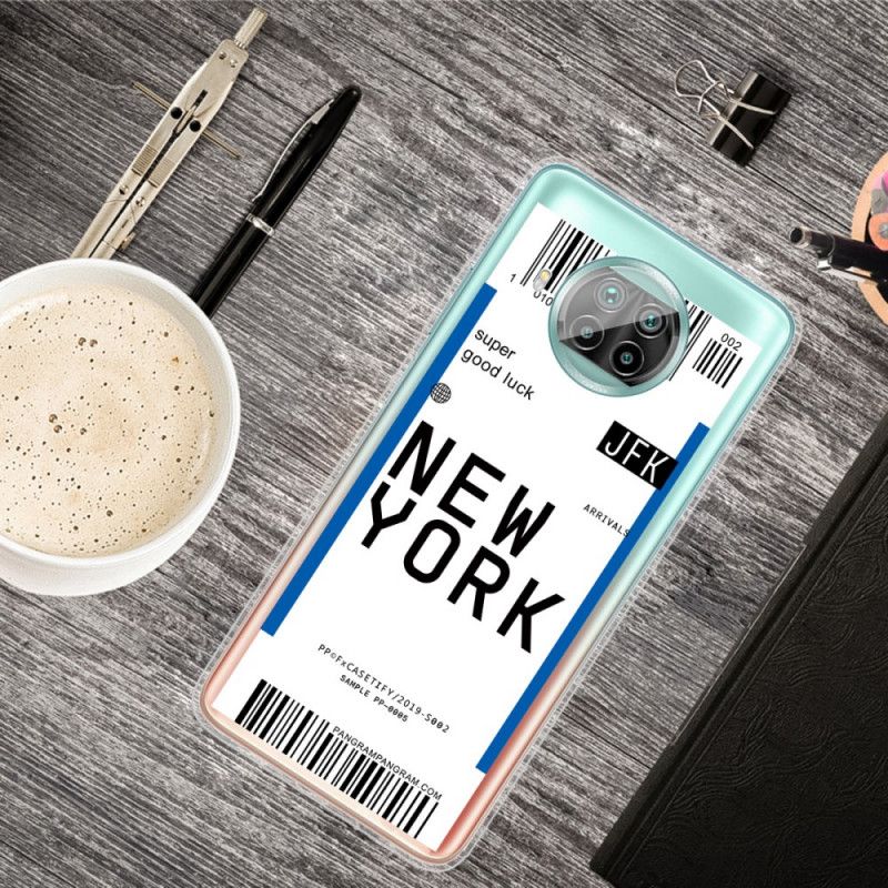 Hülle Xiaomi Mi 10T Lite 5G / Redmi Note 9 Pro 5G Schwarz Weitergabe An New York