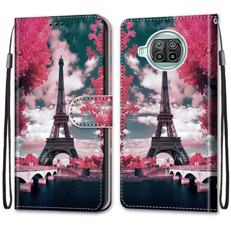 Lederhüllen Für Xiaomi Mi 10T Lite 5G / Redmi Note 9 Pro 5G Eiffelturm Im Sommer
