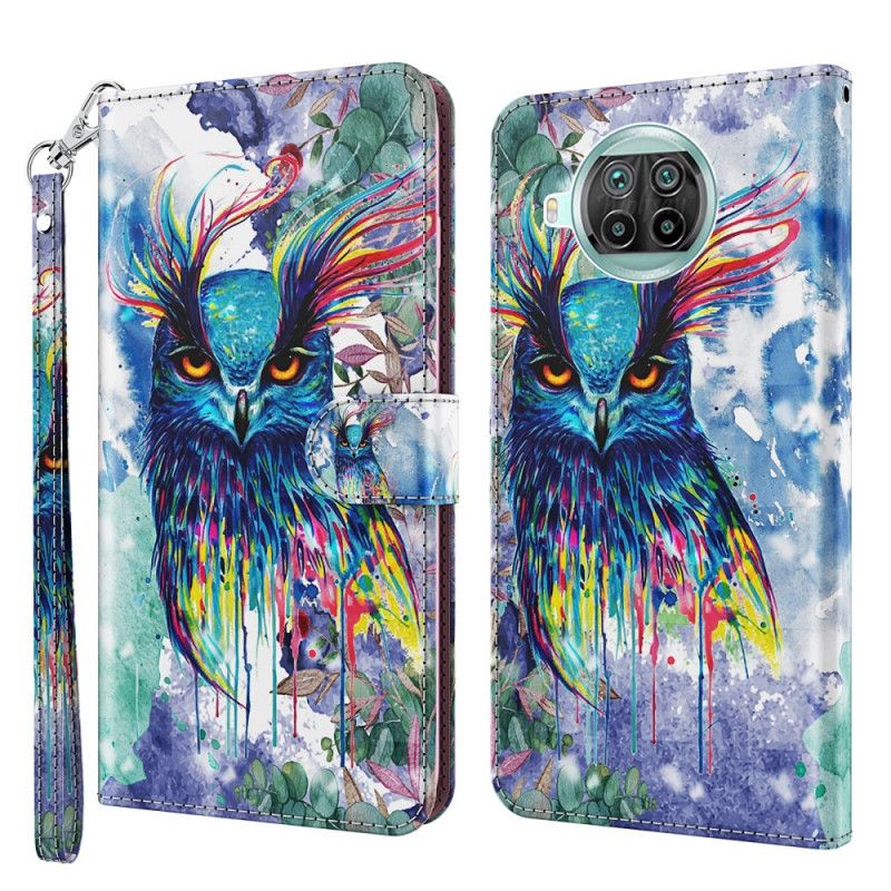 Lederhüllen Xiaomi Mi 10T Lite 5G / Redmi Note 9 Pro 5G Aquarellvogel