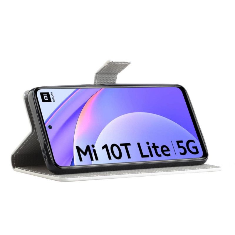 Lederhüllen Xiaomi Mi 10T Lite 5G / Redmi Note 9 Pro 5G Blauer Schmetterling