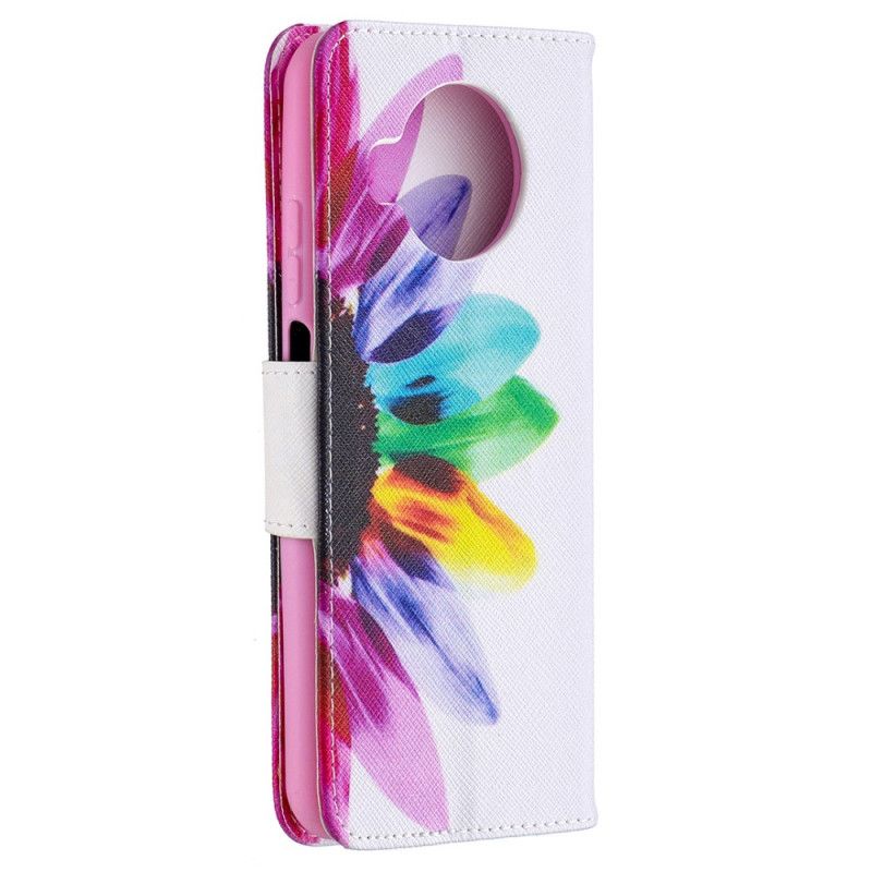 Lederhüllen Xiaomi Mi 10T Lite 5G / Redmi Note 9 Pro 5G Handyhülle Aquarellblume