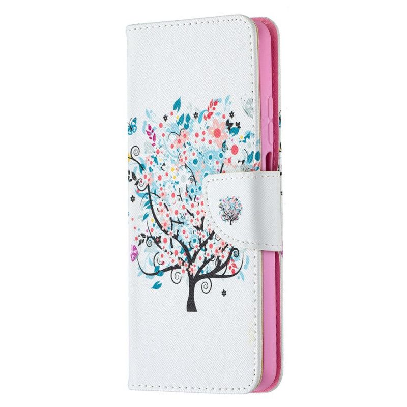 Lederhüllen Xiaomi Mi 10T Lite 5G / Redmi Note 9 Pro 5G Handyhülle Blühender Baum