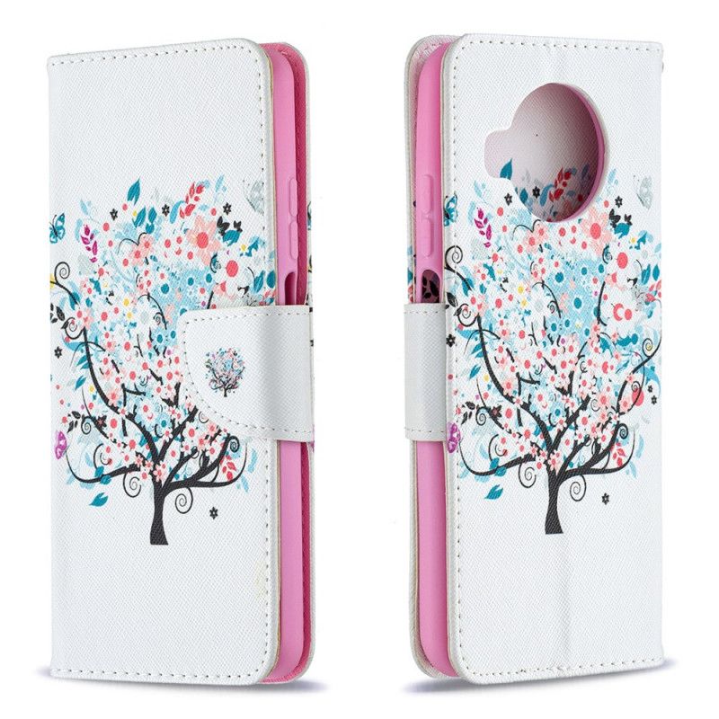 Lederhüllen Xiaomi Mi 10T Lite 5G / Redmi Note 9 Pro 5G Handyhülle Blühender Baum