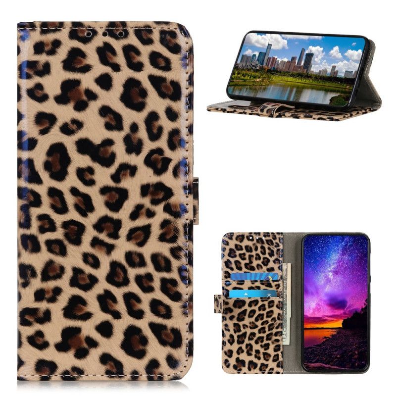 Lederhüllen Xiaomi Mi 10T Lite 5G / Redmi Note 9 Pro 5G Handyhülle Einfacher Leopard