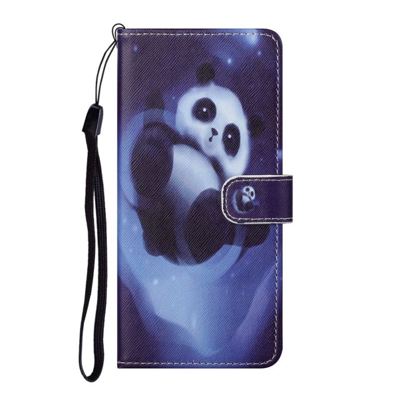 Lederhüllen Xiaomi Mi 10T Lite 5G / Redmi Note 9 Pro 5G Handyhülle Panda-Raum Mit Tanga