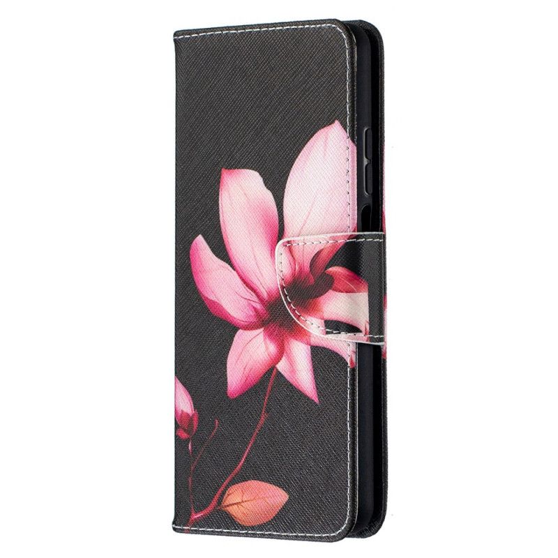 Lederhüllen Xiaomi Mi 10T Lite 5G / Redmi Note 9 Pro 5G Rosa Blume