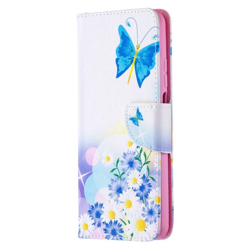 Lederhüllen Xiaomi Mi 10T Lite 5G / Redmi Note 9 Pro 5G Schmetterlinge Der Träume