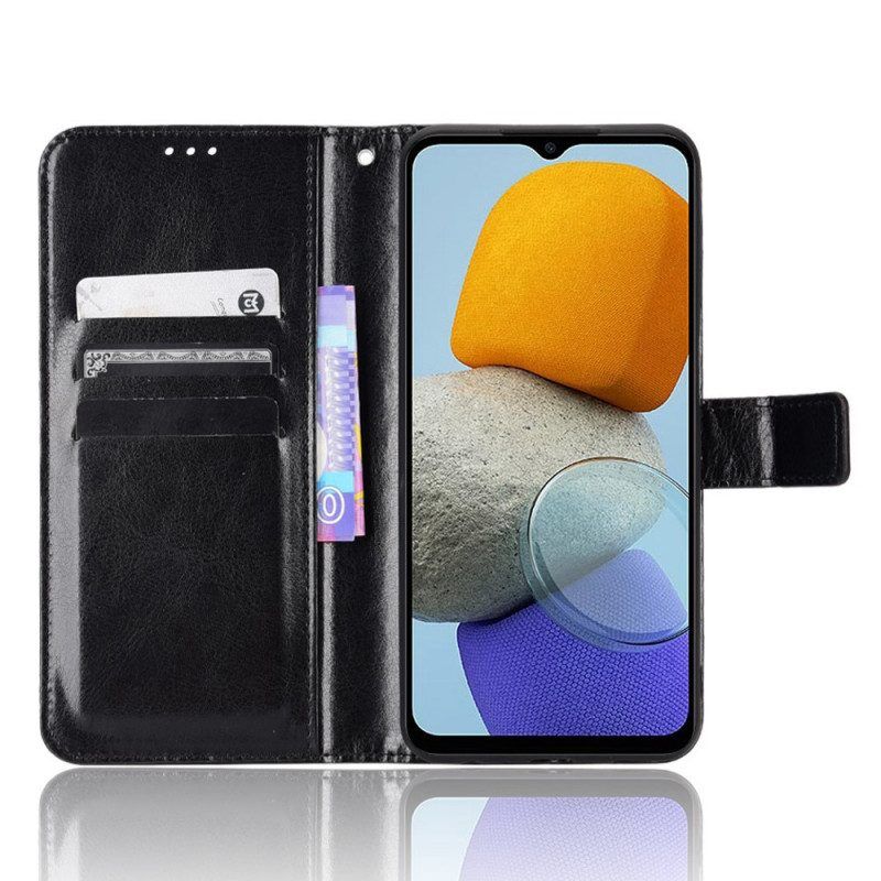 Flip Case Für Samsung Galaxy M23 5G Auffälliges Kunstleder