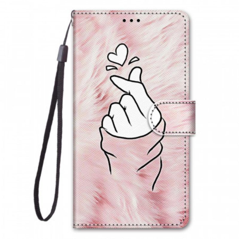 Flip Case Für Samsung Galaxy M23 5G Fingerherz