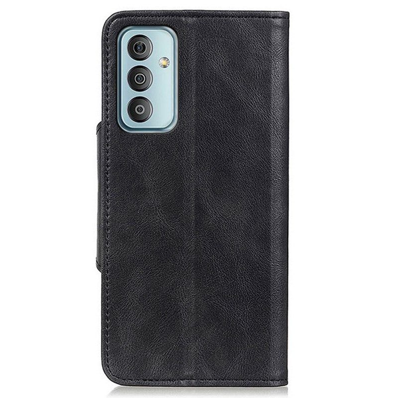 Flip Case Für Samsung Galaxy M23 5G Magnetischer Knopf