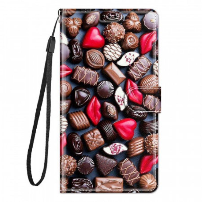 Flip Case Für Samsung Galaxy M23 5G Pralinen