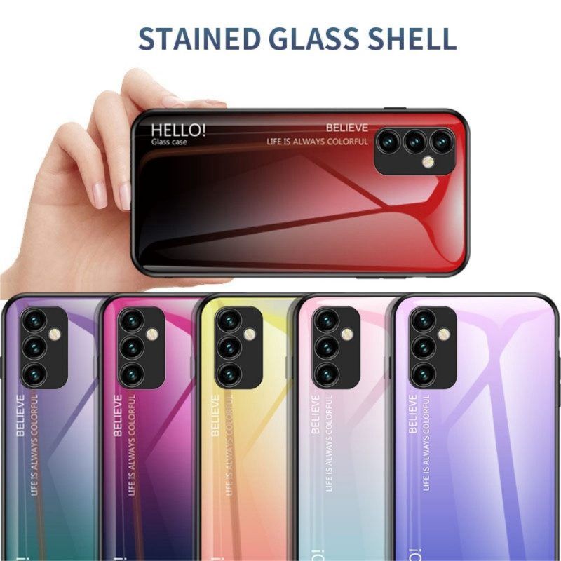 Hülle Für Samsung Galaxy M23 5G Gehärtetes Glas Hallo