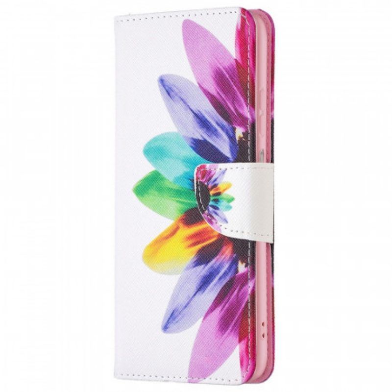 Lederhüllen Für Samsung Galaxy M23 5G Aquarellblume