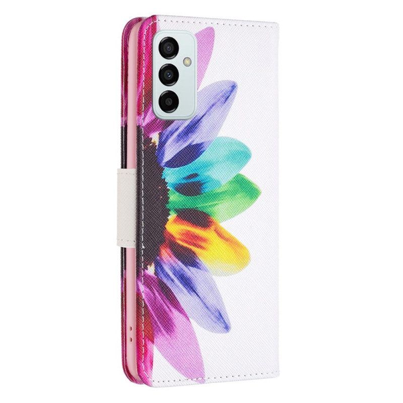 Lederhüllen Für Samsung Galaxy M23 5G Aquarellblume