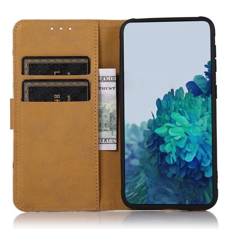 Lederhüllen Für Samsung Galaxy M23 5G Wilder Tiger