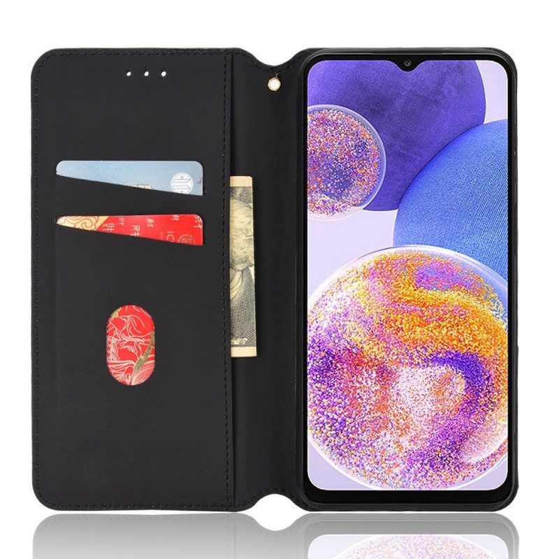 Schutzhülle Für Samsung Galaxy M23 5G Flip Case 3d-würfel-ledereffekt