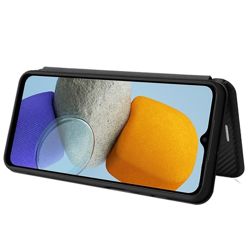 Schutzhülle Für Samsung Galaxy M23 5G Flip Case Kohlefaser