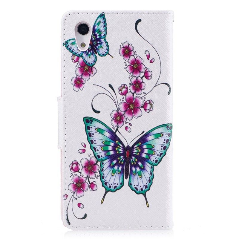 Lederhüllen Für Sony Xperia XA1 Wundervolle Schmetterlinge