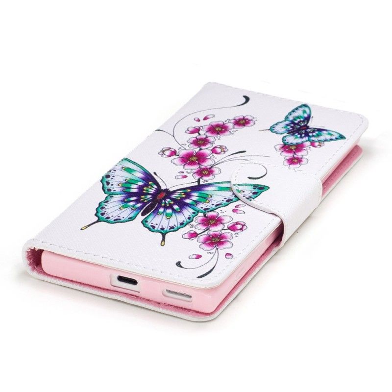Lederhüllen Für Sony Xperia XA1 Wundervolle Schmetterlinge