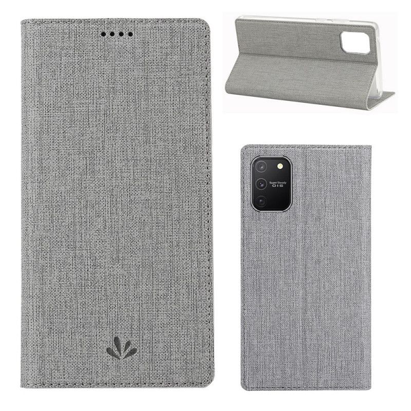 Flip Case Für Samsung Galaxy S10 Lite Grau Strukturiertes Vili Dmx