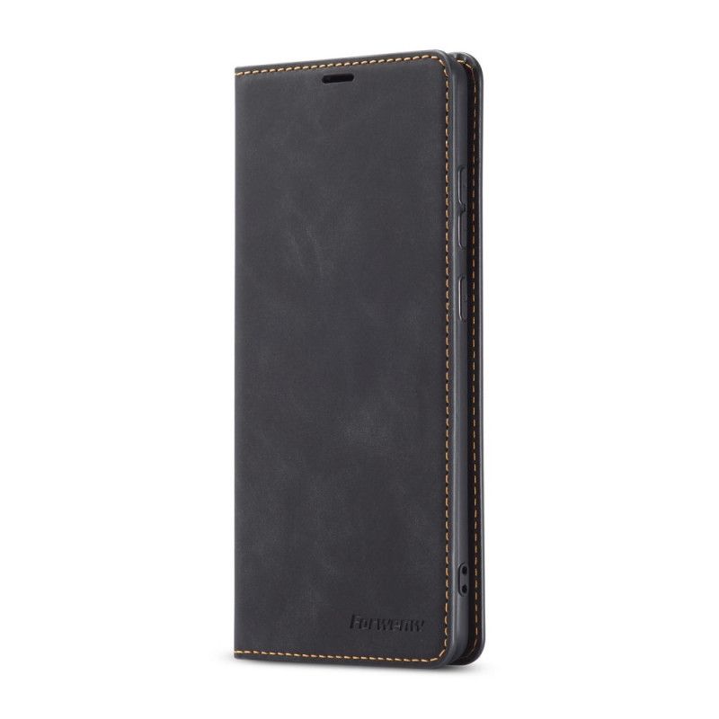 Flip Case Für Samsung Galaxy S10 Lite Schwarz Forwenw Ledereffekt