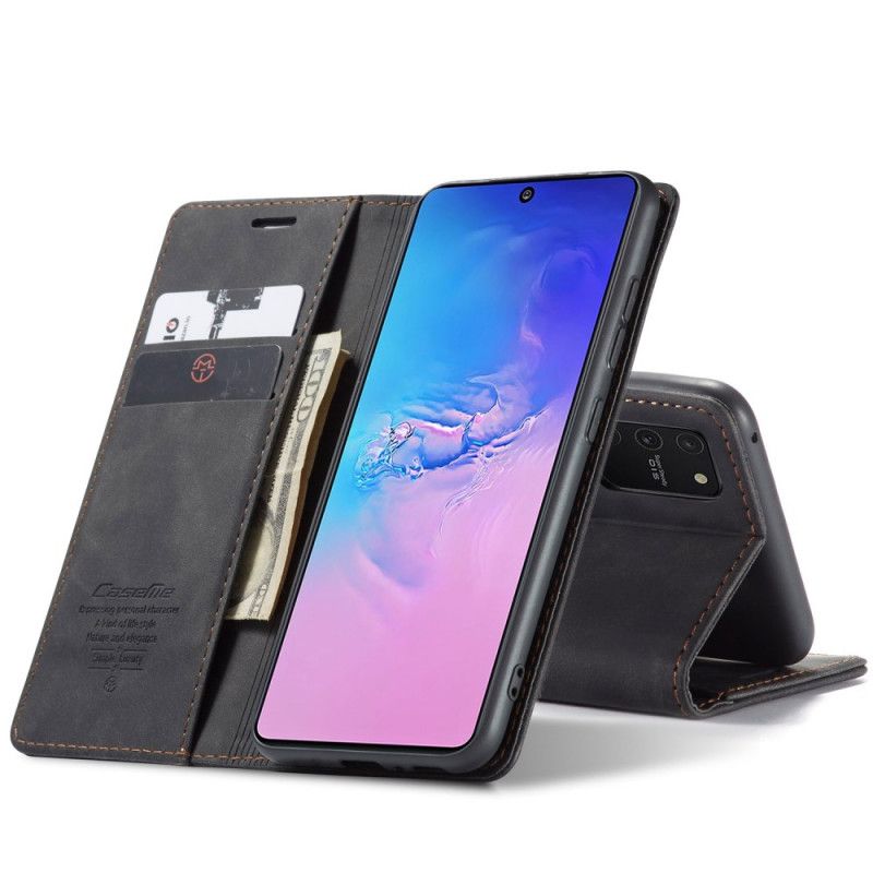 Flip Case Samsung Galaxy S10 Lite Schwarz Ledertasche