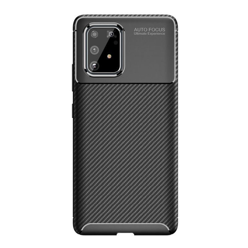 Hülle Für Samsung Galaxy S10 Lite Schwarz Flexible Kohlefasertextur