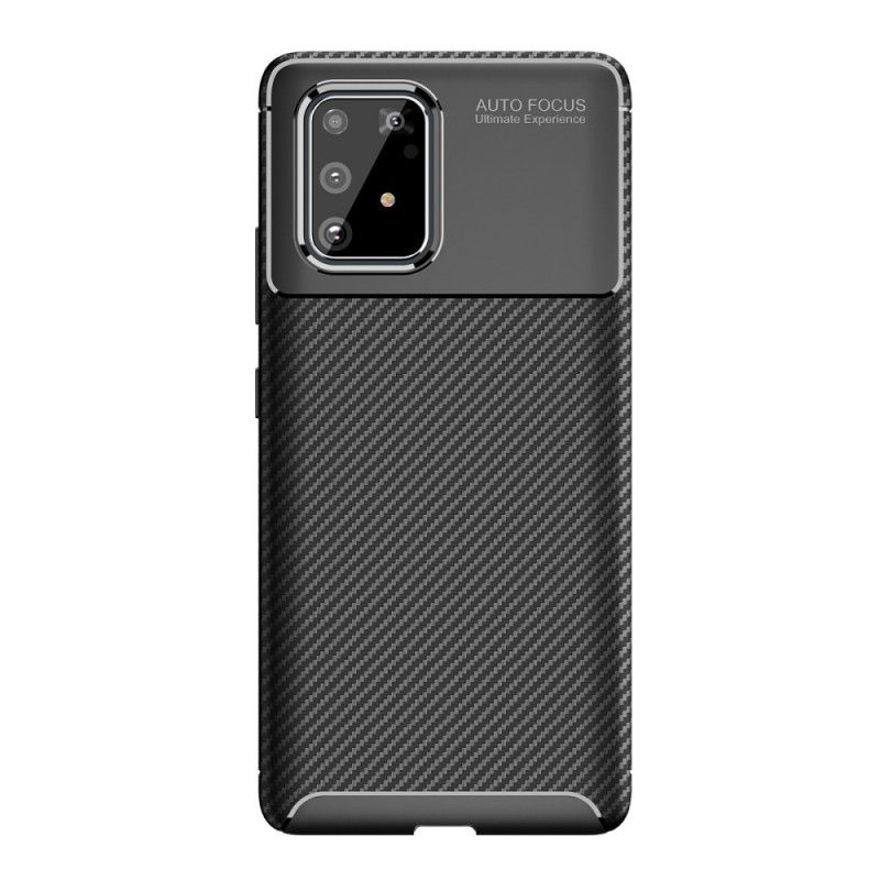 Hülle Für Samsung Galaxy S10 Lite Schwarz Flexible Kohlefasertextur