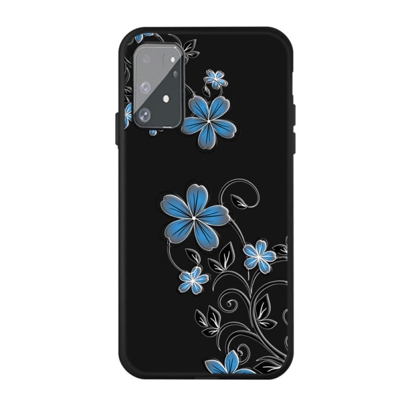 Hülle Samsung Galaxy S10 Lite Handyhülle Blaue Blüten