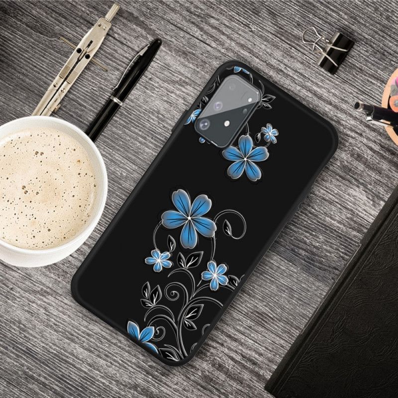 Hülle Samsung Galaxy S10 Lite Handyhülle Blaue Blüten