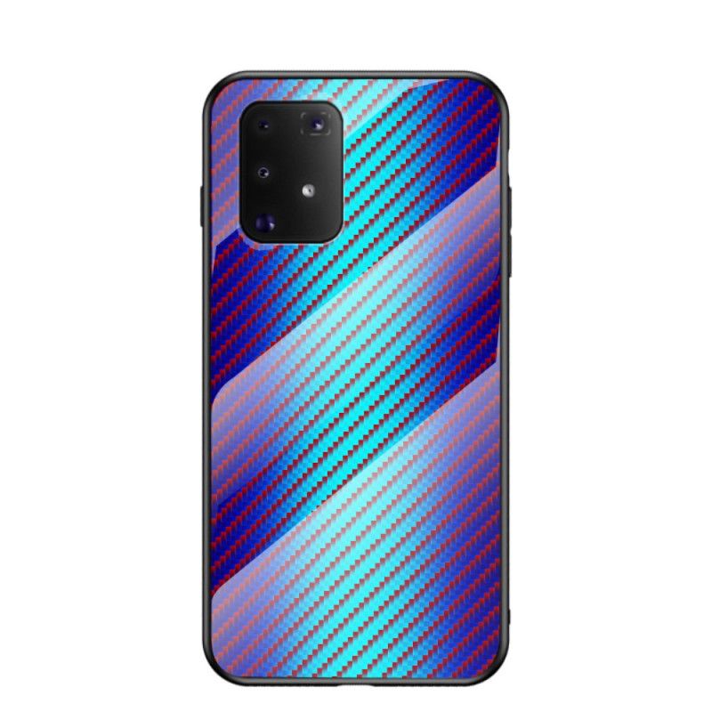 Hülle Samsung Galaxy S10 Lite Schwarz Handyhülle Gehärtetes Kohlefaserglas