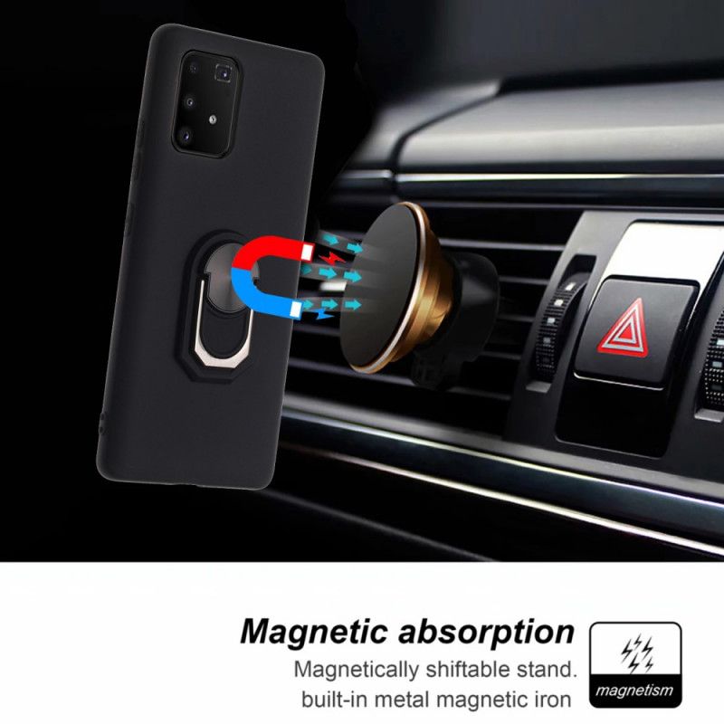 Hülle Samsung Galaxy S10 Lite Schwarz Metallisierter Ringträger