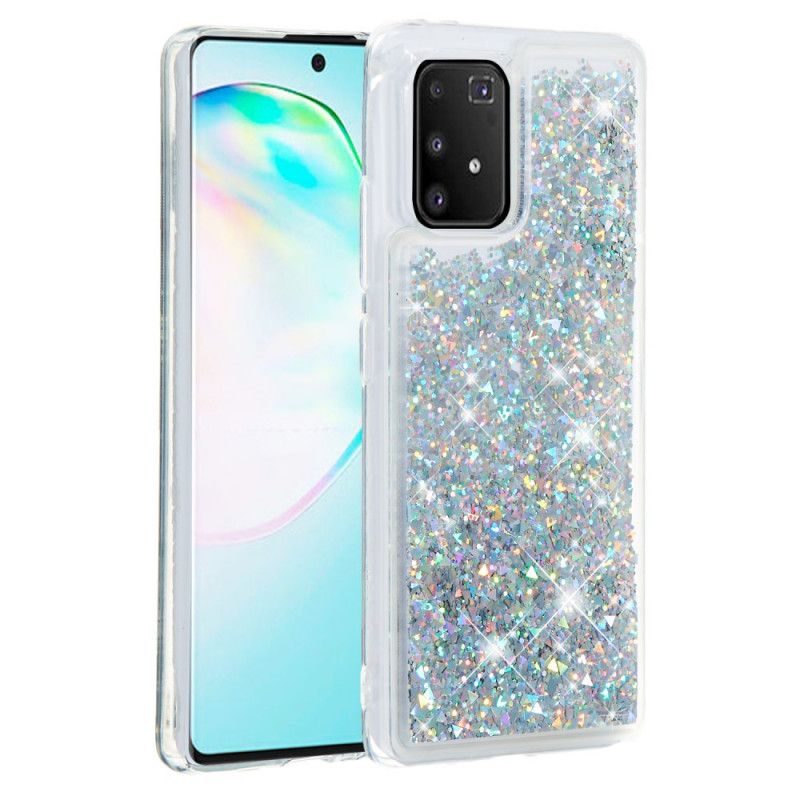 Hülle Samsung Galaxy S10 Lite Silber Wunschglitter