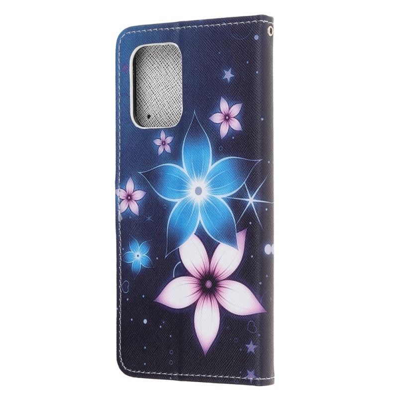 Lederhüllen Für Samsung Galaxy S10 Lite Mondblumen Mit Tanga