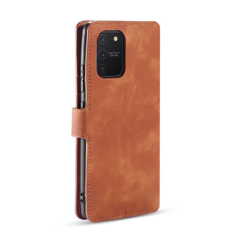 Lederhüllen Für Samsung Galaxy S10 Lite Schwarz Retro Dg.Ming